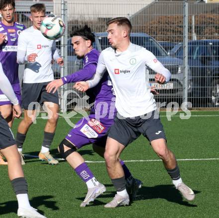 Fussball 2. Liga Testspiel. SK Austria Klagenfurt gegen ND Ilirija.  Almir Oda  (Klagenfurt)). Klagenfurt, am 13.2.2026
Foto: Kuess
---
pressefotos, pressefotografie, kuess, qs, qspictures, sport, bild, bilder, bilddatenbank