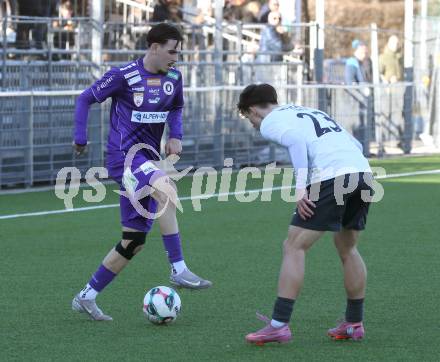 Fussball 2. Liga Testspiel. SK Austria Klagenfurt gegen ND Ilirija.  Almir Oda  (Klagenfurt)). Klagenfurt, am 13.2.2026
Foto: Kuess
---
pressefotos, pressefotografie, kuess, qs, qspictures, sport, bild, bilder, bilddatenbank