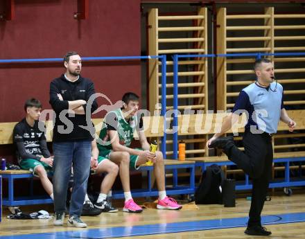Basketball 2. Liga 2025/2026. Grunddurchgang 18. Runde.  Woerthersee Piraten gegen Future Team Steiermark.  Trainer Denys Parvadov  (Steiermark). Klagenfurt, am 14.2.2026
Foto: Kuess
---
pressefotos, pressefotografie, kuess, qs, qspictures, sport, bild, bilder, bilddatenbank