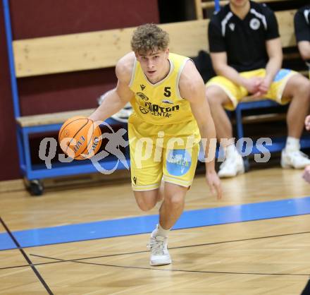 Basketball 2. Liga 2025/2026. Grunddurchgang 18. Runde.  Woerthersee Piraten gegen Future Team Steiermark.  Luca Umile  (Piraten),  Klagenfurt, am 14.2.2026
Foto: Kuess
---
pressefotos, pressefotografie, kuess, qs, qspictures, sport, bild, bilder, bilddatenbank