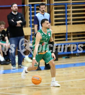 Basketball 2. Liga 2025/2026. Grunddurchgang 18. Runde.  Woerthersee Piraten gegen Future Team Steiermark.  Justin McCaw  (Steiermark). Klagenfurt, am 14.2.2026
Foto: Kuess
---
pressefotos, pressefotografie, kuess, qs, qspictures, sport, bild, bilder, bilddatenbank
