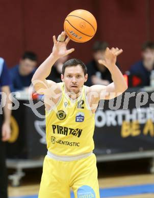 Basketball 2. Liga 2025/2026. Grunddurchgang 18. Runde.  Woerthersee Piraten gegen Future Team Steiermark.  Jan-Arne Apschner  (Piraten), Klagenfurt, am 14.2.2026
Foto: Kuess
---
pressefotos, pressefotografie, kuess, qs, qspictures, sport, bild, bilder, bilddatenbank
