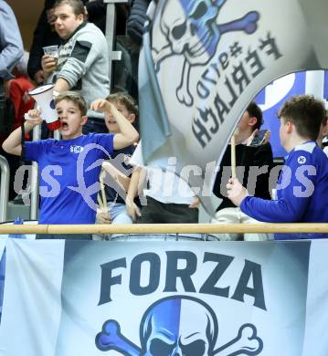 Handball Bundesliga. HLA. SC Ferlach gegen Hard.  Fan (SCF),   (Hard.  Ferlach, am 14.2.2026.
Foto: Kuess
www.qspictures.net
---
pressefotos, pressefotografie, kuess, qs, qspictures, sport, bild, bilder, bilddatenbank