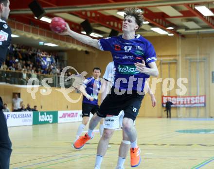 Handball Bundesliga. HLA. SC Ferlach gegen Hard.  Markus Kelch (SCF),   (Hard.  Ferlach, am 14.2.2026.
Foto: Kuess
www.qspictures.net
---
pressefotos, pressefotografie, kuess, qs, qspictures, sport, bild, bilder, bilddatenbank