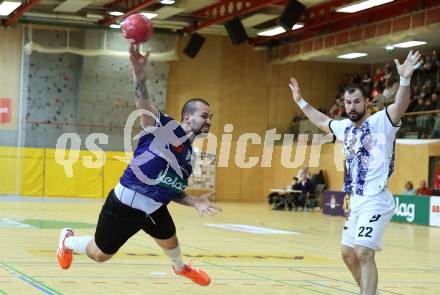 Handball Bundesliga. HLA. SC Ferlach gegen Hard.  Adrian Milicevic  (SCF),   (Hard.  Ferlach, am 14.2.2026.
Foto: Kuess
www.qspictures.net
---
pressefotos, pressefotografie, kuess, qs, qspictures, sport, bild, bilder, bilddatenbank