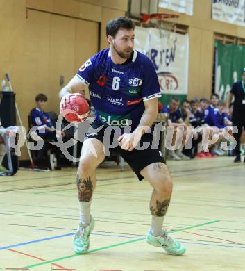 Handball Bundesliga. HLA. SC Ferlach gegen Hard.  Leander Krobath (SCF).  Ferlach, am 14.2.2026.
Foto: Kuess
www.qspictures.net
---
pressefotos, pressefotografie, kuess, qs, qspictures, sport, bild, bilder, bilddatenbank