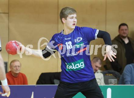 Handball Bundesliga. HLA. SC Ferlach gegen Hard.  David Gysin (SCF).  Ferlach, am 14.2.2026.
Foto: Kuess
www.qspictures.net
---
pressefotos, pressefotografie, kuess, qs, qspictures, sport, bild, bilder, bilddatenbank
