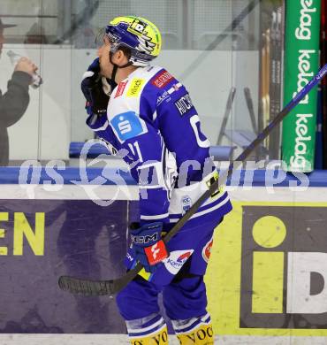 Eishockey ICE Bundesliga.  Winn2day ICE Hockey League. VSV gegen Pioneers Vorarlberg.   Torjubel Nick Hutchison,  (VSV). Villach, am 22.2.2026.
Foto: Kuess
www.qspictures.net
---
pressefotos, pressefotografie, kuess, qs, qspictures, sport, bild, bilder, bilddatenbank