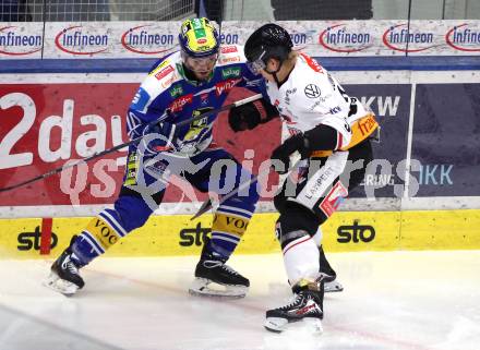 Eishockey ICE Bundesliga.  Winn2day ICE Hockey League. VSV gegen Pioneers Vorarlberg.  Thomas Vallant   (VSV), Ben Summer    (Vorarlberg). Villach, am 22.2.2026.
Foto: Kuess
www.qspictures.net
---
pressefotos, pressefotografie, kuess, qs, qspictures, sport, bild, bilder, bilddatenbank