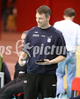 Volleyball.  Austrian Volley League Men.  VBK Kelag Woerther-See-Loewen Klagenfurt gegen SK Zadruga Aich/Dob.   Trainer Jonas Kronseder  (Woerthersee-Loewen),  Klagenfurt, am 31.1.2026.
Foto: Kuess
www.qspictures.net
---
pressefotos, pressefotografie, kuess, qs, qspictures, sport, bild, bilder, bilddatenbank