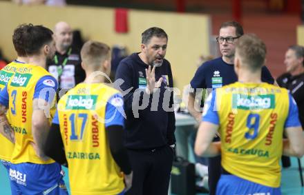 Volleyball.  Austrian Volley League Men.  VBK Kelag Woerther-See-Loewen Klagenfurt gegen SK Zadruga Aich/Dob.   Trainer Matjaz Hafner  (Aich/Dob). Klagenfurt, am 31.1.2026.
Foto: Kuess
www.qspictures.net
---
pressefotos, pressefotografie, kuess, qs, qspictures, sport, bild, bilder, bilddatenbank