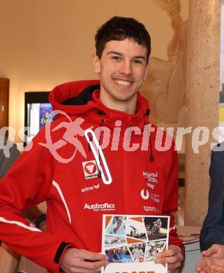 Praesentation des Sportjahresberichts Kaernten 2025. Erik Zimmermann (Kickboxen). 
Foto: Kuess
www.qspictures.net
---
pressefotos, pressefotografie, kuess, qs, qspictures, sport, bild, bilder, bilddatenbank