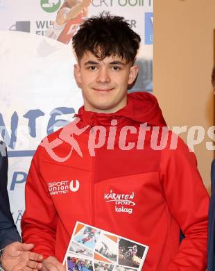 Praesentation des Sportjahresberichts Kaernten 2025. Gabriel Grentner (Kickboxen). 
Foto: Kuess
www.qspictures.net
---
pressefotos, pressefotografie, kuess, qs, qspictures, sport, bild, bilder, bilddatenbank