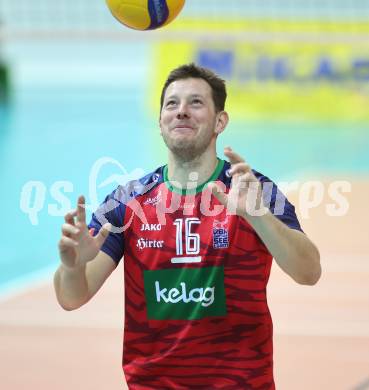 Volleyball.  Austrian Volley League Men.  VBK Kelag Woerther-See-Loewen Klagenfurt gegen SK Zadruga Aich/Dob.   Simon Fruehbauer  (Woerthersee-Loewen). Klagenfurt, am 31.1.2026.
Foto: Kuess
www.qspictures.net
---
pressefotos, pressefotografie, kuess, qs, qspictures, sport, bild, bilder, bilddatenbank