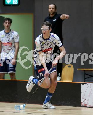IFL Floorball.  KAC gegen VSV.  Leon Widnig  (VSV). Klagenfurt, am 10.1.2026.
Foto: Kuess
www.qspictures.net
---
pressefotos, pressefotografie, kuess, qs, qspictures, sport, bild, bilder, bilddatenbank