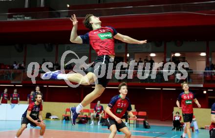 Volleyball.  Austrian Volley League Men.  VBK Kelag Woerther-See-Loewen Klagenfurt gegen SK Zadruga Aich/Dob.   Michael Mario KLEMEN (Woerthersee-Loewen), . Klagenfurt, am 31.1.2026.
Foto: Kuess
www.qspictures.net
---
pressefotos, pressefotografie, kuess, qs, qspictures, sport, bild, bilder, bilddatenbank