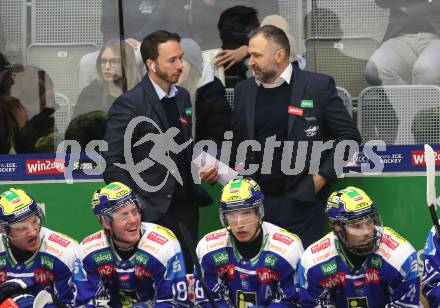 Eishockey ICE Bundesliga.  Winn2day ICE Hockey League. VSV gegen Pioneers Vorarlberg.  Co-Trainer Marco Pewal, Trainer Pierre Allard   (VSV). Villach, am 22.2.2026.
Foto: Kuess
www.qspictures.net
---
pressefotos, pressefotografie, kuess, qs, qspictures, sport, bild, bilder, bilddatenbank