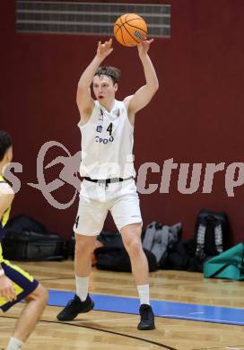 Basketball 2. Liga 2025/2026. Grunddurchgang 20. Runde.  KOS gegen Future Team Steiermark.   Samuel Seher (KOS),  Klagenfurt, am 28.2.2026
Foto: Kuess
---
pressefotos, pressefotografie, kuess, qs, qspictures, sport, bild, bilder, bilddatenbank