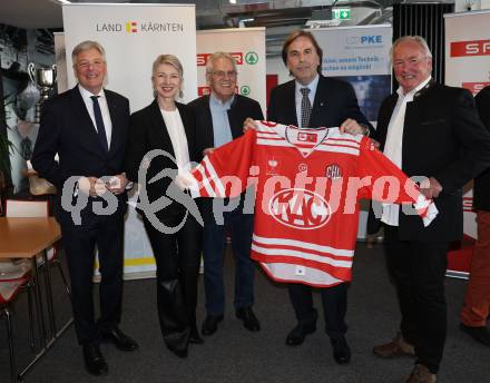 Verleihung des Gro&Atilde;�en Goldenen Ehrenzeichens an Landeshauptmann a.D. Franz Voves.  LH Peter Kaiser, LHStv.in Gaby Schaunig,  Dieter Kalt, Franz Voves, Alt-LH Gerhard Doerfler
---
pressefotos, pressefotografie, kuess, qs, qspictures, sport, bild, bilder, bilddatenbank