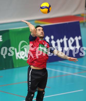 Volleyball.  Austrian Volley League Men.  VBK Kelag Woerther-See-Loewen Klagenfurt gegen SK Zadruga Aich/Dob. Leonardo Plaza Gandini  (Woerthersee-Loewen). Klagenfurt, am 7.3.2026.
Foto: Kuess
www.qspictures.net
---
pressefotos, pressefotografie, kuess, qs, qspictures, sport, bild, bilder, bilddatenbank