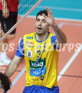 Volleyball.  Austrian Volley League Men.  VBK Kelag Woerther-See-Loewen Klagenfurt gegen SK Zadruga Aich/Dob.  Luan Weber   (Aich/Dob). Klagenfurt, am 7.3.2026.
Foto: Kuess
www.qspictures.net
---
pressefotos, pressefotografie, kuess, qs, qspictures, sport, bild, bilder, bilddatenbank