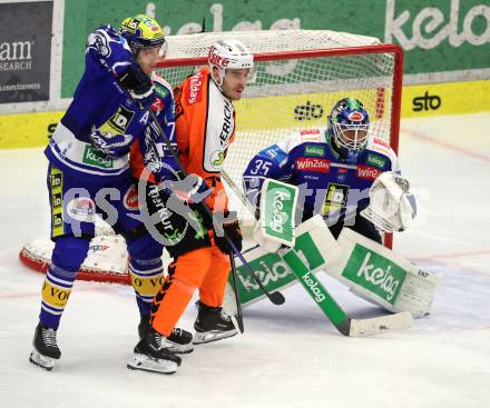 Eishockey ICE Bundesliga.  Winn2day ICE Hockey League. VSV gegen Graz99ers.  Felix Maxa, Joe Cannata   (VSV),  Nico Feldner  (Graz). Villach, am 12.3.2026..
Foto: Kuess
www.qspictures.net
---
pressefotos, pressefotografie, kuess, qs, qspictures, sport, bild, bilder, bilddatenbank