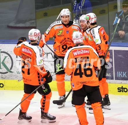 Eishockey ICE Bundesliga.  Winn2day ICE Hockey League. VSV gegen Graz99ers.  Torjubel Paul Huber  (Graz). Villach, am 12.3.2026..
Foto: Kuess
www.qspictures.net
---
pressefotos, pressefotografie, kuess, qs, qspictures, sport, bild, bilder, bilddatenbank