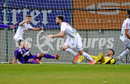 Fussball 2. Liga. SK Austria Klagenfurt gegen FAC Wien.  Torjubel Marco Untergrabbner  (FAC Wien).  Klagenfurt, 13.3.2026.
Foto: Kuess
www.qspictures.net
---
pressefotos, pressefotografie, kuess, qs, qspictures, sport, bild, bilder, bilddatenbank