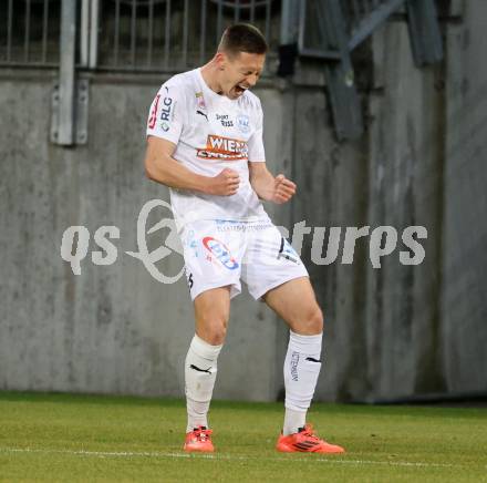 Fussball 2. Liga. SK Austria Klagenfurt gegen FAC Wien.  Torjubel Alex Sobczyk (FAC Wien).  Klagenfurt, 13.3.2026.
Foto: Kuess
www.qspictures.net
---
pressefotos, pressefotografie, kuess, qs, qspictures, sport, bild, bilder, bilddatenbank