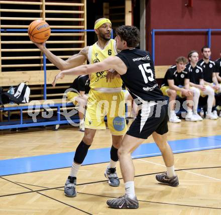 Basketball 2. Liga 2025/2026. Grunddurchgang 22. Runde.   Woerthersee Piraten gegen RAIDERS Tirol.  Shawn L. Ray   (Piraten), Rico Hupfauf  (Tirol). Klagenfurt, am 14.3.2026
Foto: Kuess
---
pressefotos, pressefotografie, kuess, qs, qspictures, sport, bild, bilder, bilddatenbank