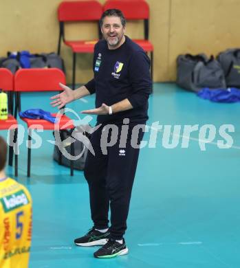 Volleyball.  Austrian Volley League Men.  VBK Kelag Woerther-See-Loewen Klagenfurt gegen SK Zadruga Aich/Dob.   Trainer Matjaz Hafner   (Aich/Dob). Klagenfurt, am 7.3.2026.
Foto: Kuess
www.qspictures.net
---
pressefotos, pressefotografie, kuess, qs, qspictures, sport, bild, bilder, bilddatenbank