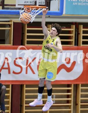 Basketball 2. Liga 2025/2026. Grunddurchgang 22. Runde.   Woerthersee Piraten gegen RAIDERS Tirol.  Lukas Simoner  (Piraten),   Klagenfurt, am 14.3.2026
Foto: Kuess
---
pressefotos, pressefotografie, kuess, qs, qspictures, sport, bild, bilder, bilddatenbank