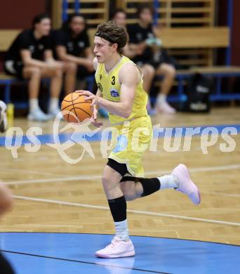 Basketball 2. Liga 2025/2026. Grunddurchgang 22. Runde.   Woerthersee Piraten gegen RAIDERS Tirol.   Lukas Simoner (Piraten),   Klagenfurt, am 14.3.2026
Foto: Kuess
---
pressefotos, pressefotografie, kuess, qs, qspictures, sport, bild, bilder, bilddatenbank