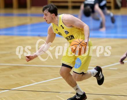 Basketball 2. Liga 2025/2026. Grunddurchgang 22. Runde.   Woerthersee Piraten gegen RAIDERS Tirol. Elias Podany   (Piraten),  Klagenfurt, am 14.3.2026
Foto: Kuess
---
pressefotos, pressefotografie, kuess, qs, qspictures, sport, bild, bilder, bilddatenbank