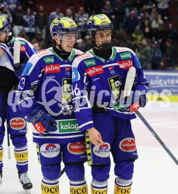 Eishockey ICE Bundesliga.  Winn2day ICE Hockey League. VSV gegen Graz99ers.   Julian Raspotnig, Paul Sintschnig  (VSV). Villach, am 17.3.2026..
Foto: Kuess
www.qspictures.net
---
pressefotos, pressefotografie, kuess, qs, qspictures, sport, bild, bilder, bilddatenbank